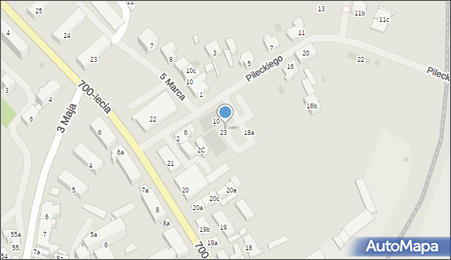 Nowogard, Pileckiego Witolda, rtm., 22, mapa Nowogard