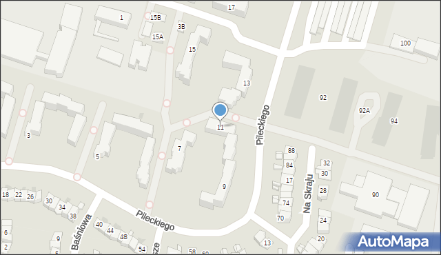 Nowy Dwór Mazowiecki, Pileckiego Witolda, rtm., 11, mapa Nowy Dwór Mazowiecki