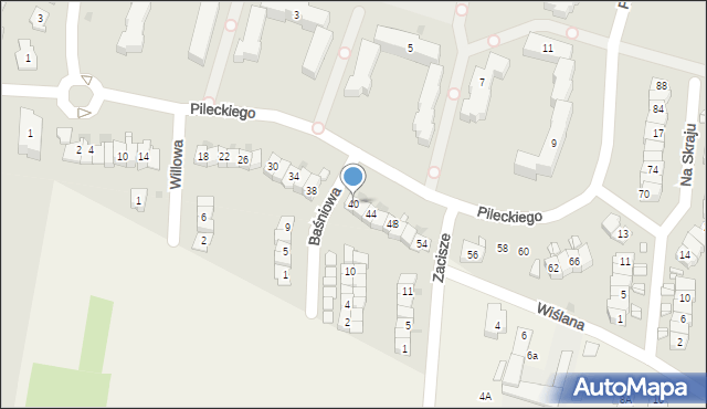 Nowy Dwór Mazowiecki, Pileckiego Witolda, rtm., 40, mapa Nowy Dwór Mazowiecki