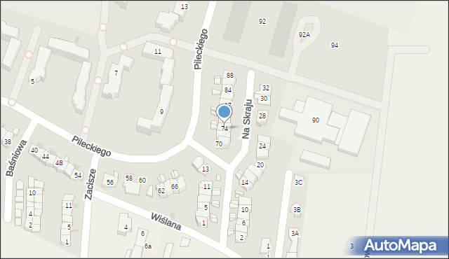 Nowy Dwór Mazowiecki, Pileckiego Witolda, rtm., 74, mapa Nowy Dwór Mazowiecki