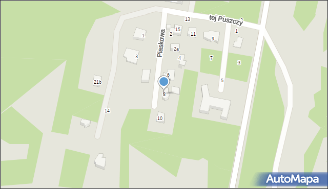 Olsztyn, Piaskowa, 8, mapa Olsztyna