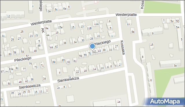 Opoczno, Pileckiego Witolda, rtm., 49, mapa Opoczno
