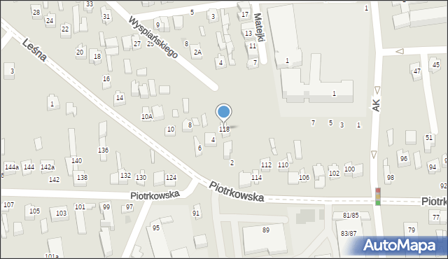 Opoczno, Piotrkowska, 118, mapa Opoczno