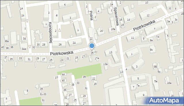 Opoczno, Piotrkowska, 15, mapa Opoczno