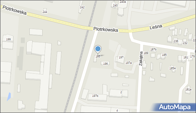 Opoczno, Piotrkowska, 195, mapa Opoczno