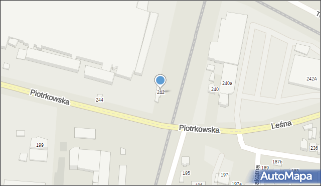 Opoczno, Piotrkowska, 242, mapa Opoczno