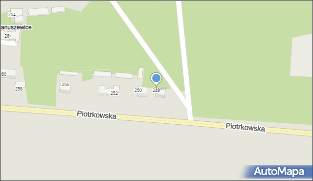 Opoczno, Piotrkowska, 248, mapa Opoczno