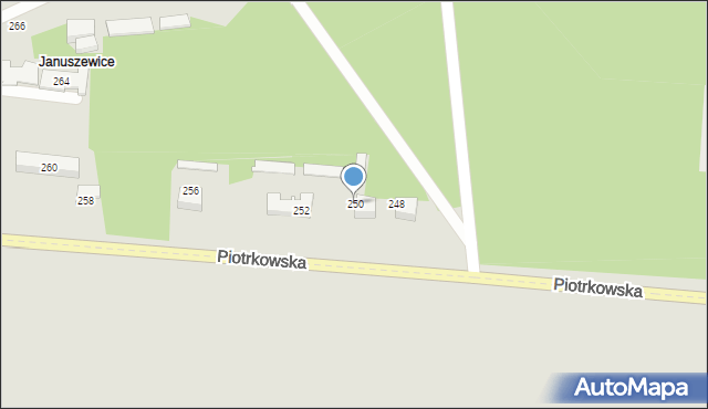 Opoczno, Piotrkowska, 250, mapa Opoczno