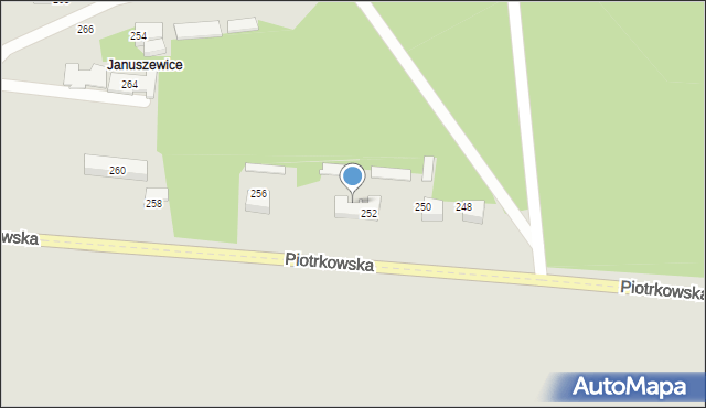 Opoczno, Piotrkowska, 254, mapa Opoczno