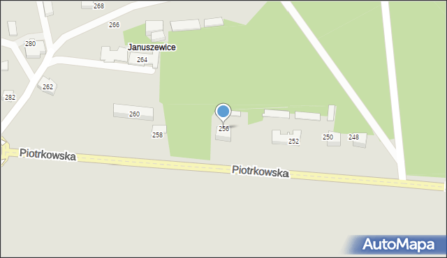 Opoczno, Piotrkowska, 256, mapa Opoczno
