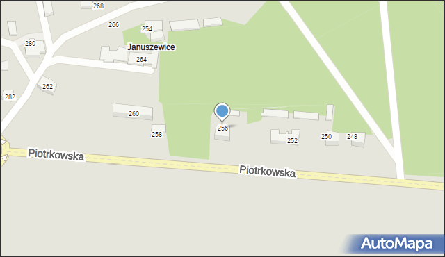 Opoczno, Piotrkowska, 256, mapa Opoczno