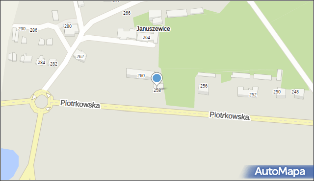Opoczno, Piotrkowska, 258, mapa Opoczno