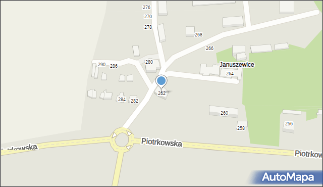 Opoczno, Piotrkowska, 262, mapa Opoczno