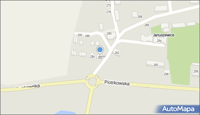 Opoczno, Piotrkowska, 282, mapa Opoczno