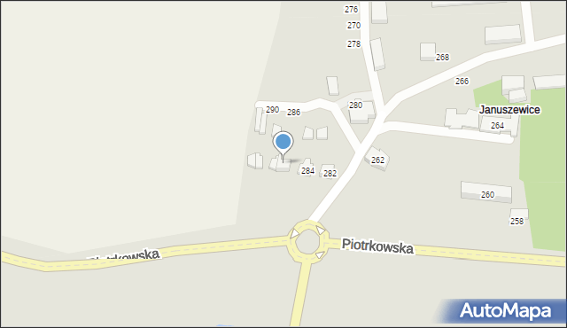 Opoczno, Piotrkowska, 286, mapa Opoczno