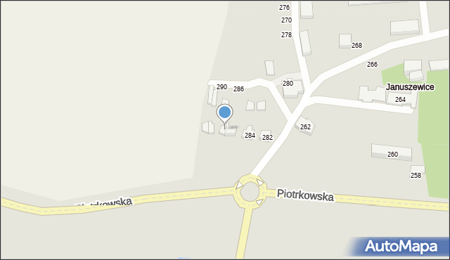 Opoczno, Piotrkowska, 288, mapa Opoczno