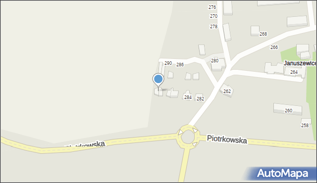 Opoczno, Piotrkowska, 292, mapa Opoczno