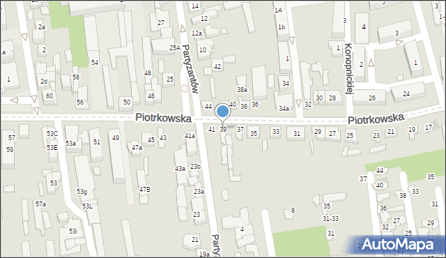 Opoczno, Piotrkowska, 39, mapa Opoczno