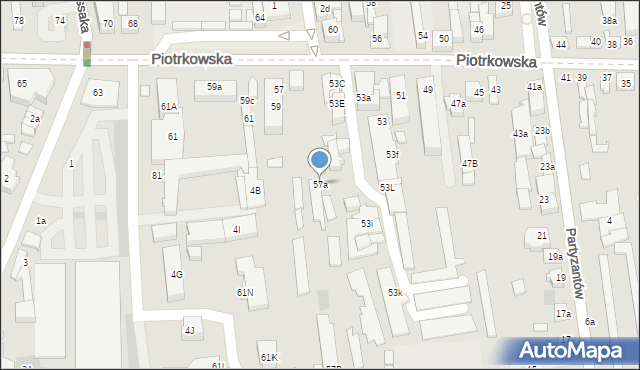 Opoczno, Piotrkowska, 57a, mapa Opoczno
