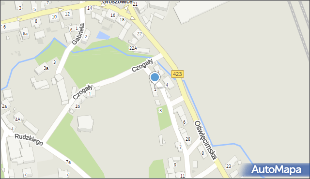 Opole, Piastów, 1, mapa Opola