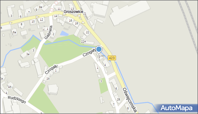 Opole, Piastów, 2, mapa Opola