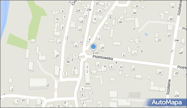 Osjaków, Piotrkowska, 1, mapa Osjaków