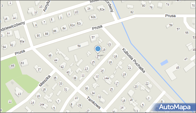 Ostrów Mazowiecka, Pileckiego Witolda, rtm., 17, mapa Ostrów Mazowiecka