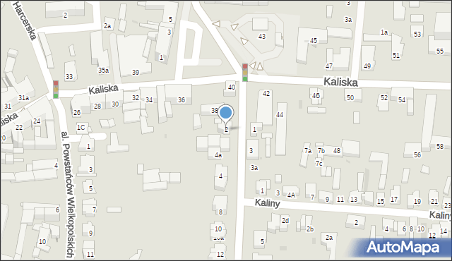 Ostrów Wielkopolski, Piłsudskiego Józefa, marsz., 2, mapa Ostrów Wielkopolski