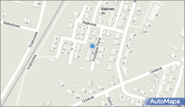 Ostrów Wielkopolski, Piotrusia Pana, 14, mapa Ostrów Wielkopolski