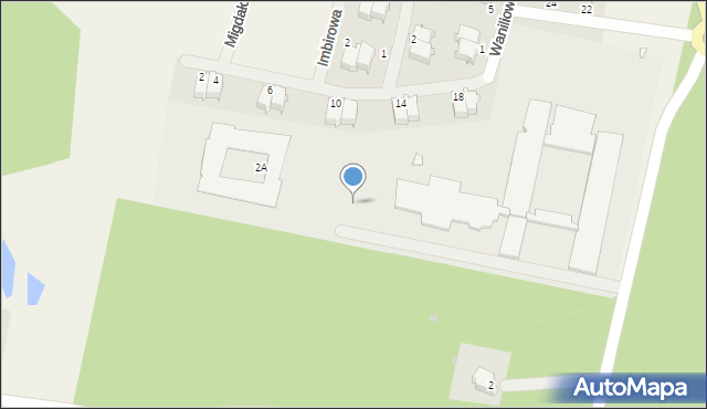 Otrębusy, Piaseckiego Mariana, dr., 2A, mapa Otrębusy