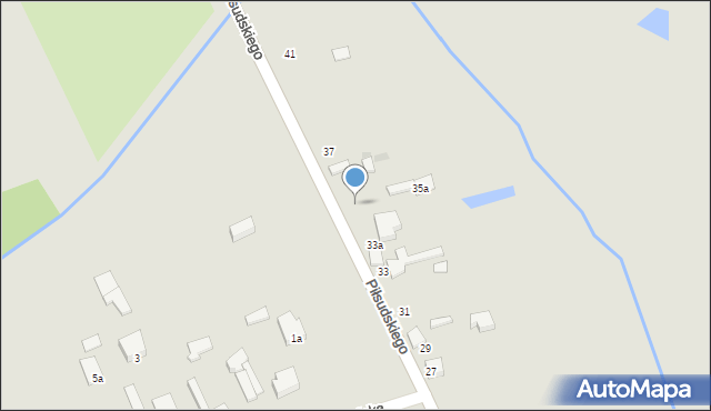 Pabianice, Piłsudskiego Józefa, marsz., 35a, mapa Pabianic