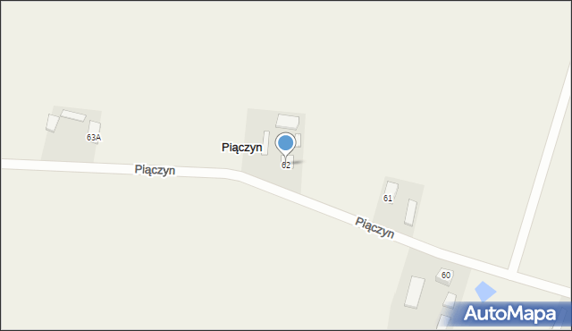 Piączyn, Piączyn, 62, mapa Piączyn