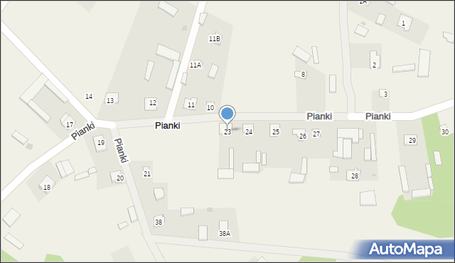 Pianki, Pianki, 23, mapa Pianki
