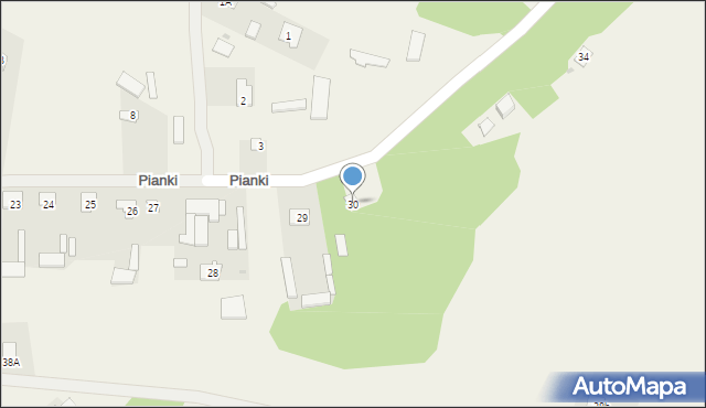 Pianki, Pianki, 30, mapa Pianki