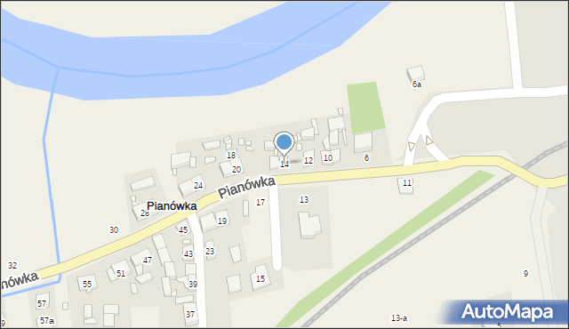 Pianówka, Pianówka, 14, mapa Pianówka