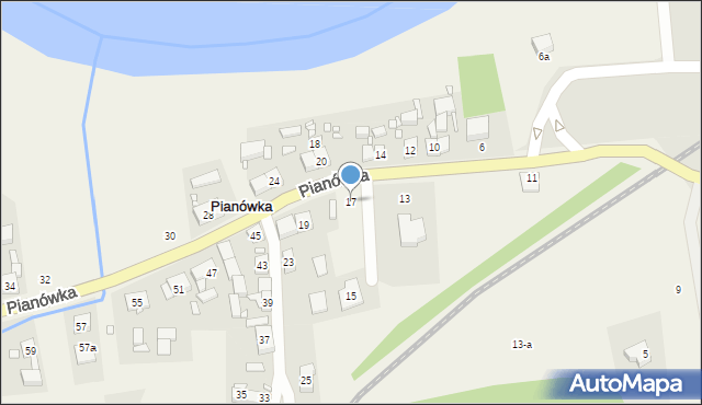 Pianówka, Pianówka, 17, mapa Pianówka