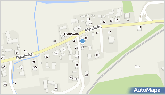 Pianówka, Pianówka, 23, mapa Pianówka