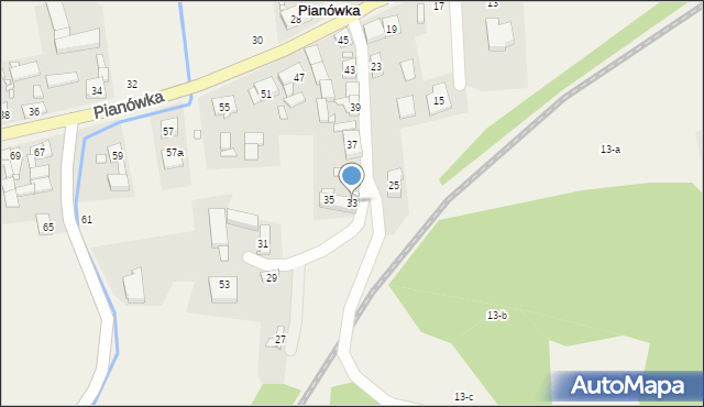 Pianówka, Pianówka, 33, mapa Pianówka