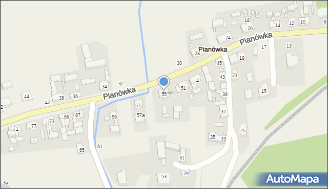 Pianówka, Pianówka, 55, mapa Pianówka