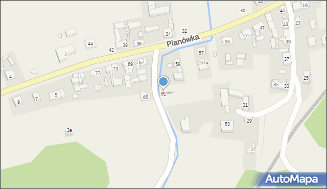 Pianówka, Pianówka, 61, mapa Pianówka