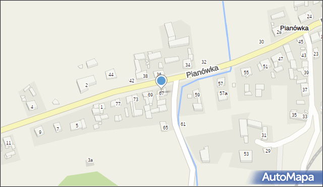 Pianówka, Pianówka, 67, mapa Pianówka