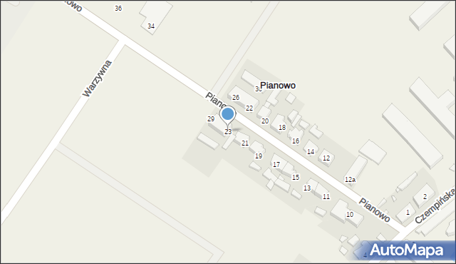 Pianowo, Pianowo, 23, mapa Pianowo