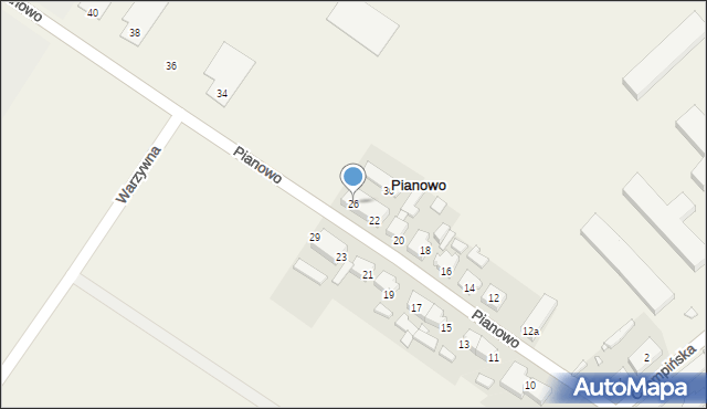 Pianowo, Pianowo, 26, mapa Pianowo