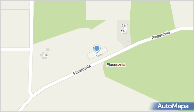 Piasecznia, Piasecznia, 73, mapa Piasecznia