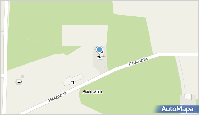 Piasecznia, Piasecznia, 73c, mapa Piasecznia