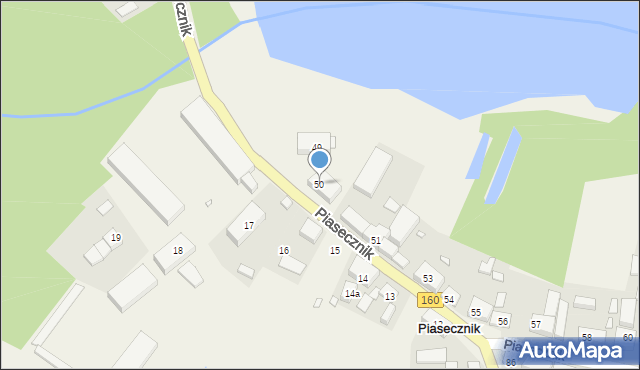 Piasecznik, Piasecznik, 50, mapa Piasecznik