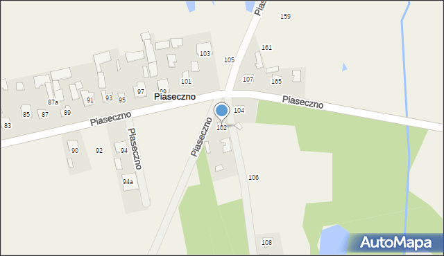 Piaseczno, Piaseczno, 102, mapa Piaseczno
