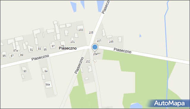 Piaseczno, Piaseczno, 104, mapa Piaseczno