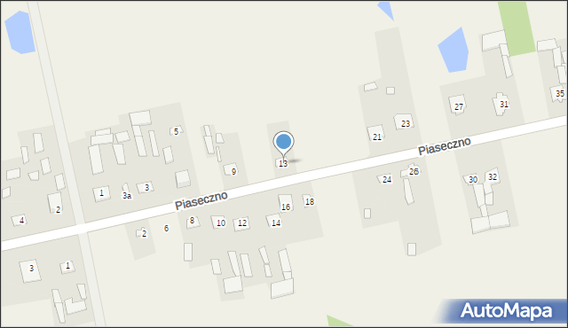 Piaseczno, Piaseczno, 13, mapa Piaseczno