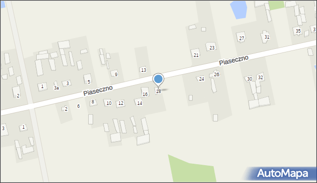 Piaseczno, Piaseczno, 18, mapa Piaseczno